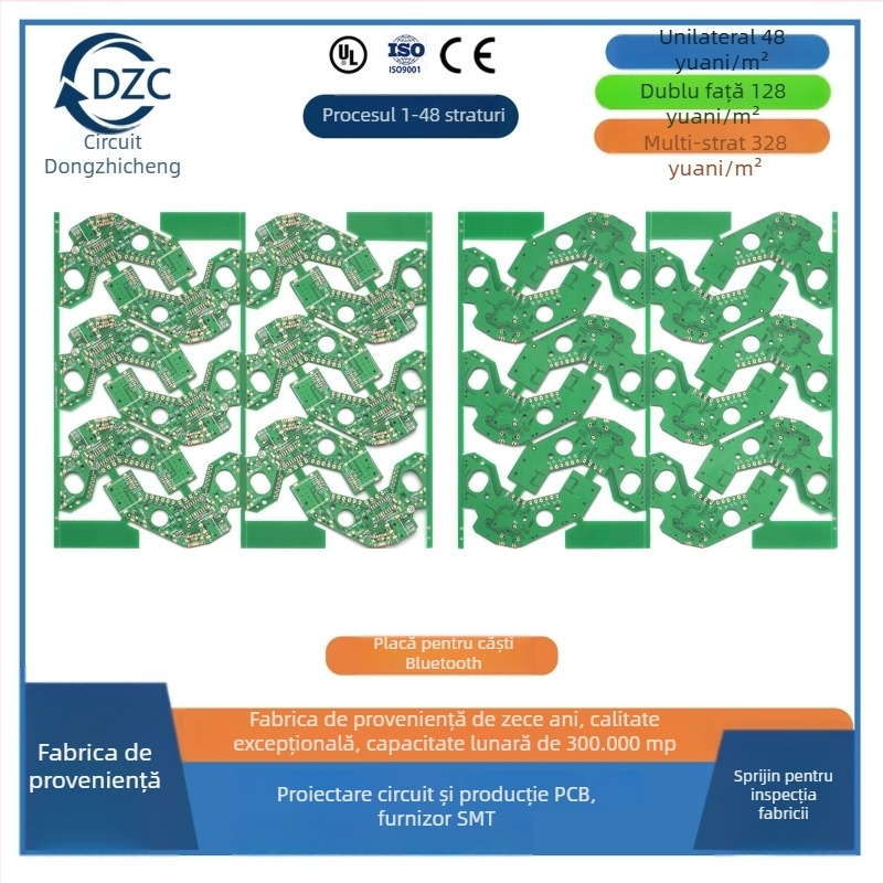 Plac PCB de control pentru uscător de animale, 1 strat, substrat 94HB, rezistent la flăcări, tehnologie OSP