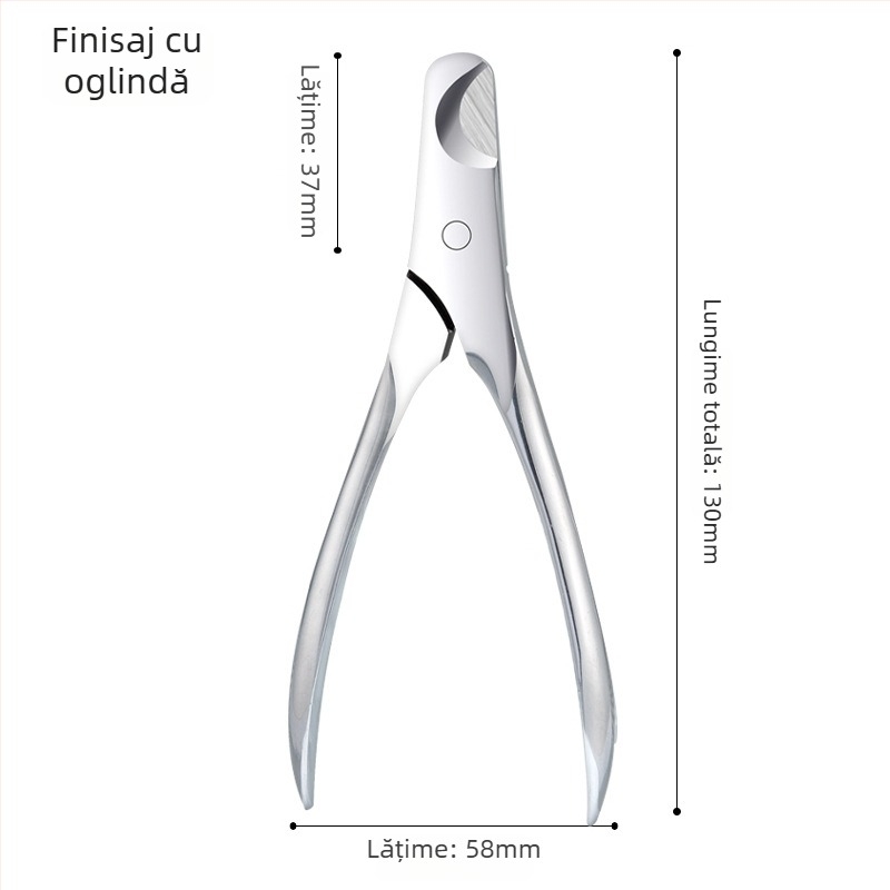 Clește pentru unghii de animale din oțel integral – design integrat, deschidere mare, duritate înaltă pentru câini și pisici