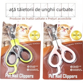 Clește de unghii pentru pisici, cu cap curbat și mâner curbat, vârf din oțel inoxidabil (Brand: Niu Bao; Clasă de produs: Clește de unghii; Material: Oțel inoxidabil; Pachet: 50 buc)