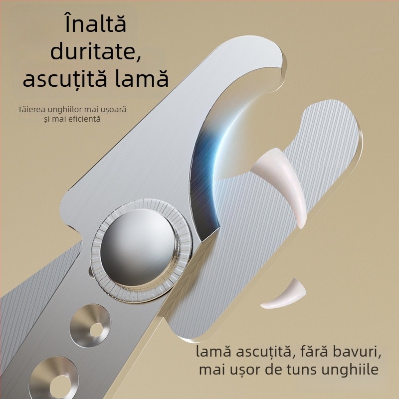 Clește de unghii pentru pisici cu gaură circulară, ușor de folosit pentru începători
