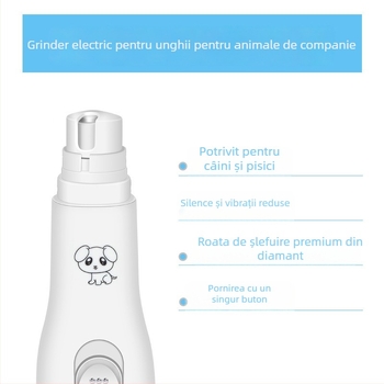Grinder electric pentru unghii de câine și pisică, reîncărcabil, potrivit pentru începători