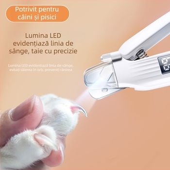 Set dual pentru pilit și tăiat unghii pentru animale de companie – pentru pisici și câini