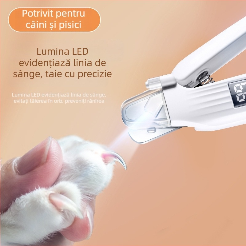 Set dual pentru pilit și tăiat unghii pentru animale de companie – pentru pisici și câini
