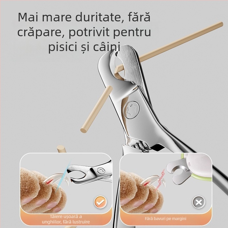 Clește pentru unghii de animale de companie – oțel inoxidabil, construcție dintr-o singură piesă, Xianglong kit portabil pentru casă, origine Guangdong