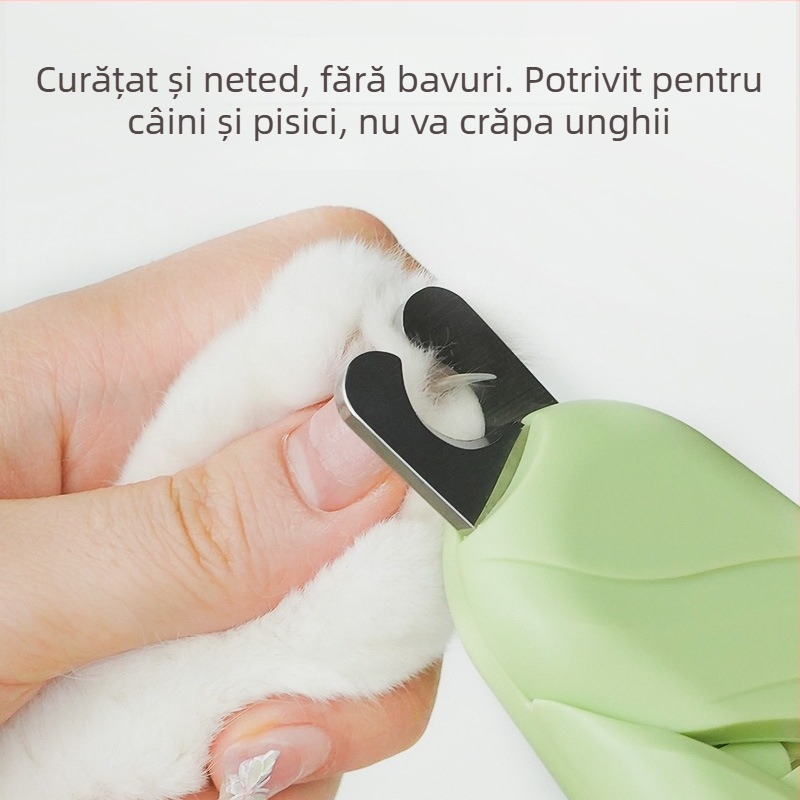 Clește pentru unghii pisici și câini, lamă din oțel inoxidabil pentru îngrijire