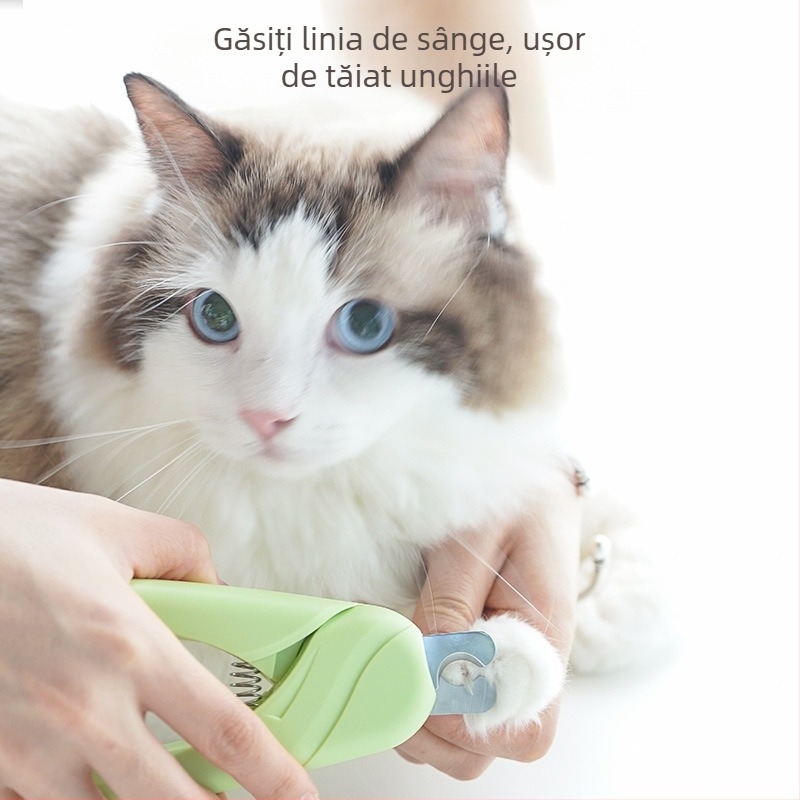 Clește pentru unghii pisici și câini, lamă din oțel inoxidabil pentru îngrijire