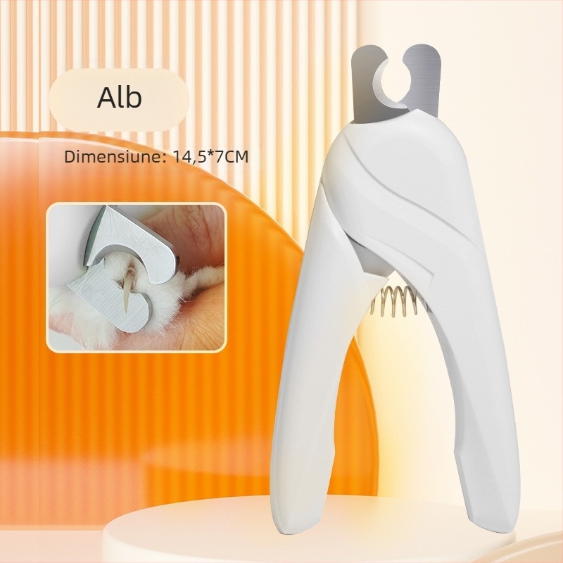 Clește pentru unghii pisici și câini, lamă din oțel inoxidabil pentru îngrijire