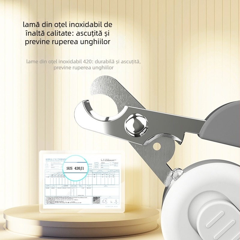 Clește de unghii pentru pisici cu LED