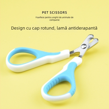 Clește pentru unghii de pisică cu priză antiderapantă, design cu unghi de 45° și curățare a unghiilor