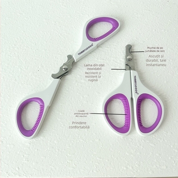 Tommy&Coco Clești de unghii pentru pisici, oțel inoxidabil, pentru pisici și câini