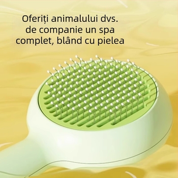 Pieptene cu dinți pentru animale de companie, auto-curățare – pentru câini și pisici