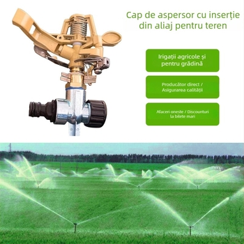 Duză de irigații din aliaj, model Alloy ground nozzle, brand Yujie, pentru grădinărit de acasă, producția agricolă și spații verzi publice