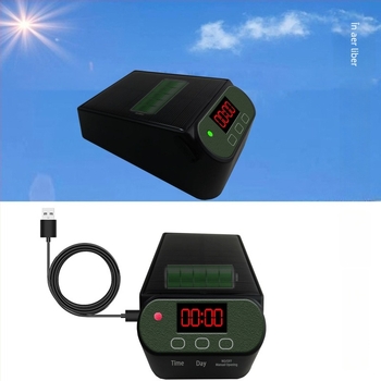 Sistem de irigare prin picurare - alimentare solară, udare automată programată, anti-sifon, material PVC, sursă externă de apă