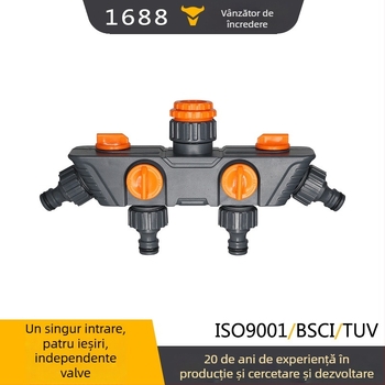 Yimay supapă ABS de distribuție a conductelor – 1 intrare, 4 ieșiri, pentru grădină