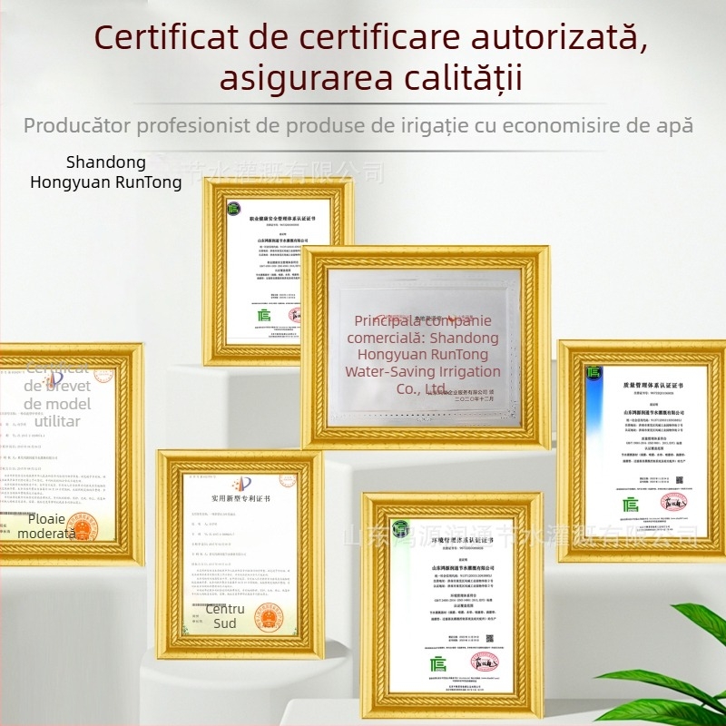 Bandă de irigare cu micro-aspersie pentru gazon și terenuri — debit mare de apă, rază lungă de acoperire, acoperire amplă