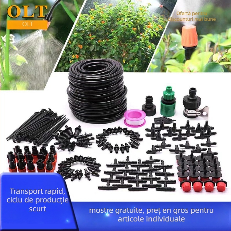 Kit de irigații prin picurare, din PVC, capacitate 10, instalare ușoară și flexibilă, potrivit pentru grădinărit acasă și producția agricolă