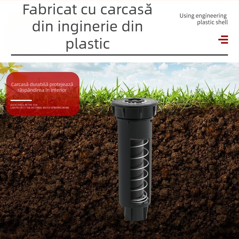 Duză subterană din plastic pentru irigații, conexiune filete interne, reglaj 360°, cod produs 1800