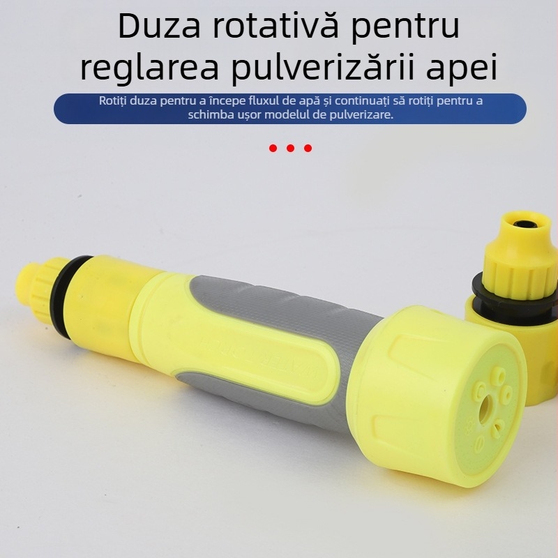 Duză de stropire, set din patru piese pentru uz casnic, din plastic, conectare rapidă, conector standard