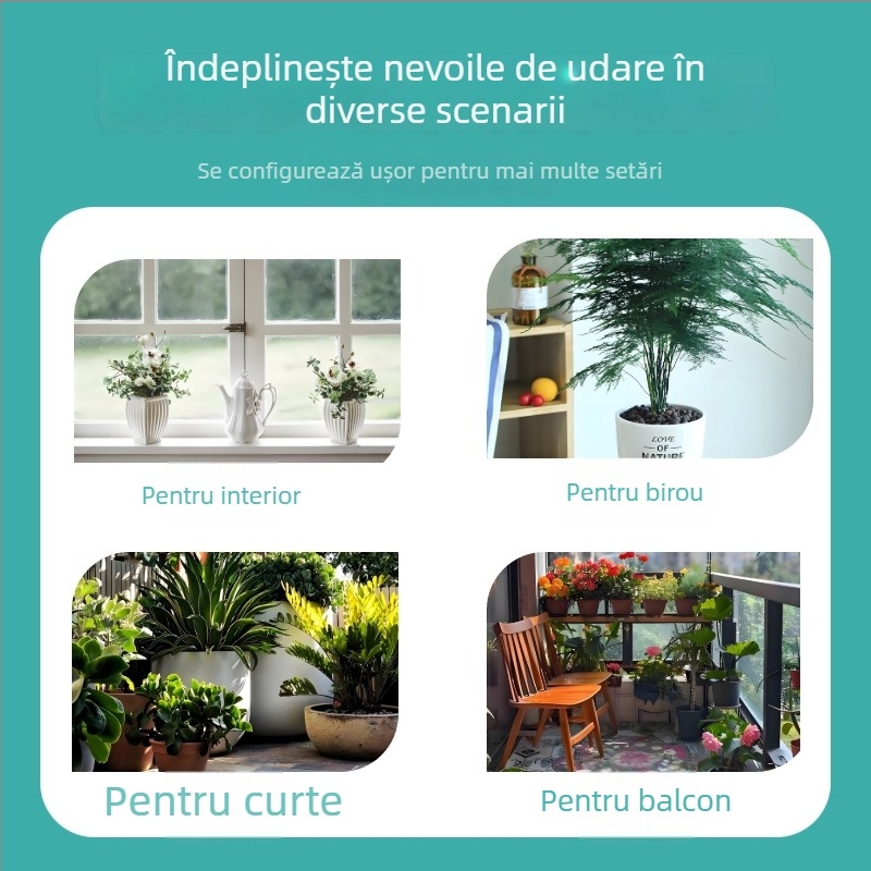 Sistem de irigare prin picurare – udare automată inteligentă, material ABS, brand Garden gardener, pentru grădinărit acasă