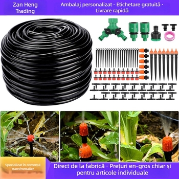 Set de irigații prin picurare pentru grădină, 40 m lungime, udare automată micro, conectare rapidă, duză de pulverizare