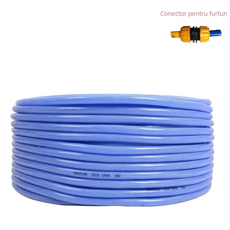 Lin Jing furtun PVC pentru grădină, spălare mașini și udare, 11 mm diametru interior, material PVC, utilizare all-season, moale, rezistent la uzură, la îngheț, la fisuri