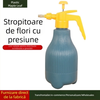 Sticluță de udare / pulverizator din plastic, control debit prin apăsare manuală, duză rotativă, Maple Leaf