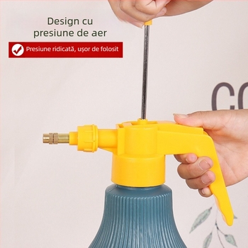 Sticluță de udare / pulverizator din plastic, control debit prin apăsare manuală, duză rotativă, Maple Leaf