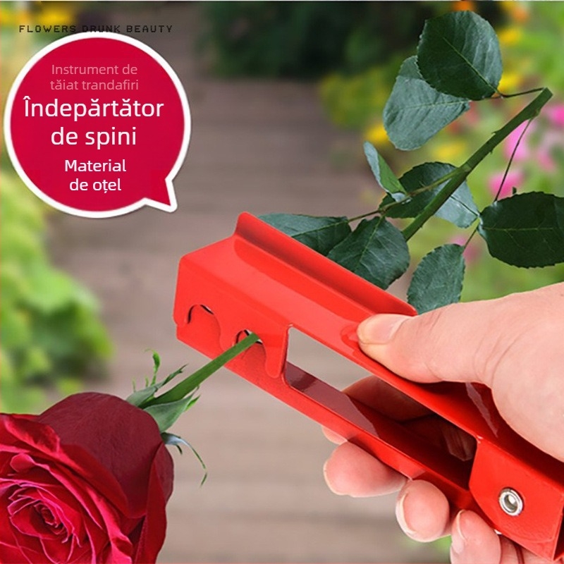 Clește pentru trandafiri, din fier, pentru flori spinoase