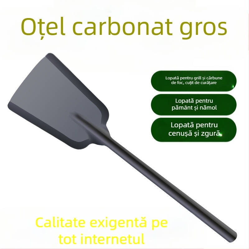 Lopată pentru grădină și grătar, cu design îngroșat – pentru curățarea grătarului, sobei de lemne și a solului