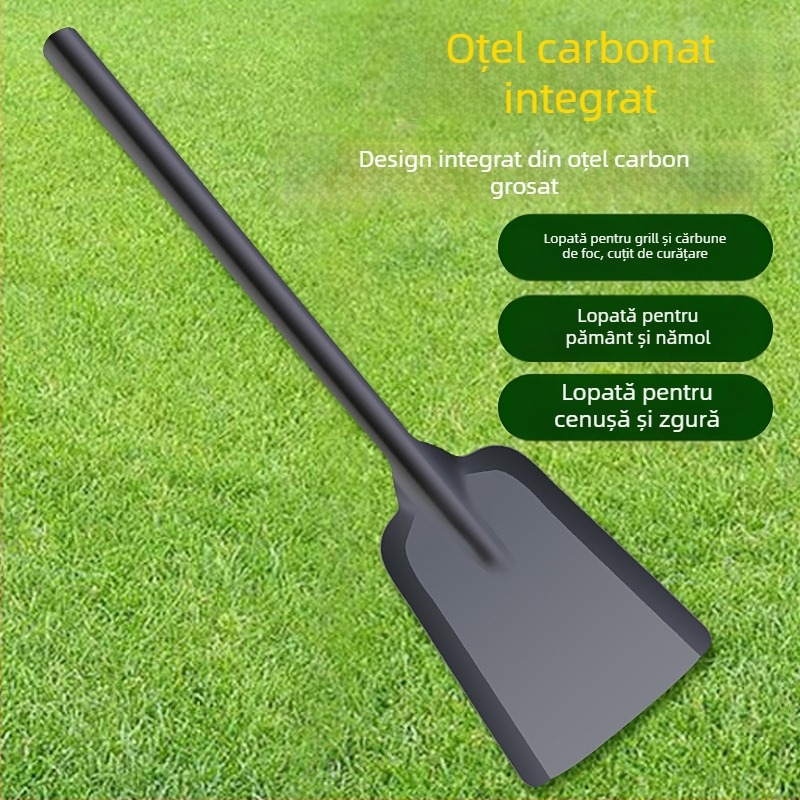 Lopată pentru grădină și grătar, cu design îngroșat – pentru curățarea grătarului, sobei de lemne și a solului