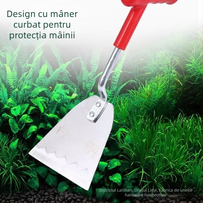 Lopată din oțel inoxidabil pentru exterior, pentru săpat legume sălbatice, usturoi sălbatic, plantarea florilor și plivire