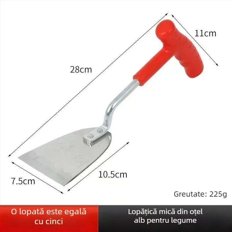 Lopată din oțel inoxidabil pentru exterior, pentru săpat legume sălbatice, usturoi sălbatic, plantarea florilor și plivire