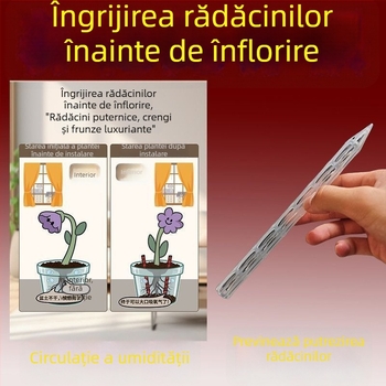 Spacer din plastic pentru ghivece cu țeavă de ventilație, rădăcini respirabile, extensie la bază pentru flori și bonsai, debit de apă reglabil