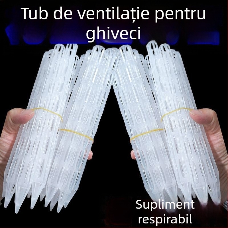 Spacer din plastic pentru ghivece cu țeavă de ventilație, rădăcini respirabile, extensie la bază pentru flori și bonsai, debit de apă reglabil
