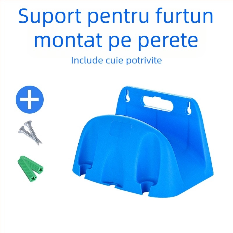 Suport de țevi de apă montat pe perete pentru grădină și spălarea mașinii, 0.24 kg