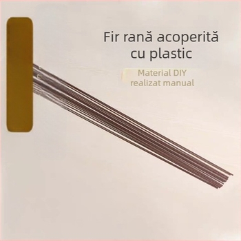 Ornament de grădină pentru orhidee fluture – tijă de susținere din sârmă metalică acoperită cu plastic