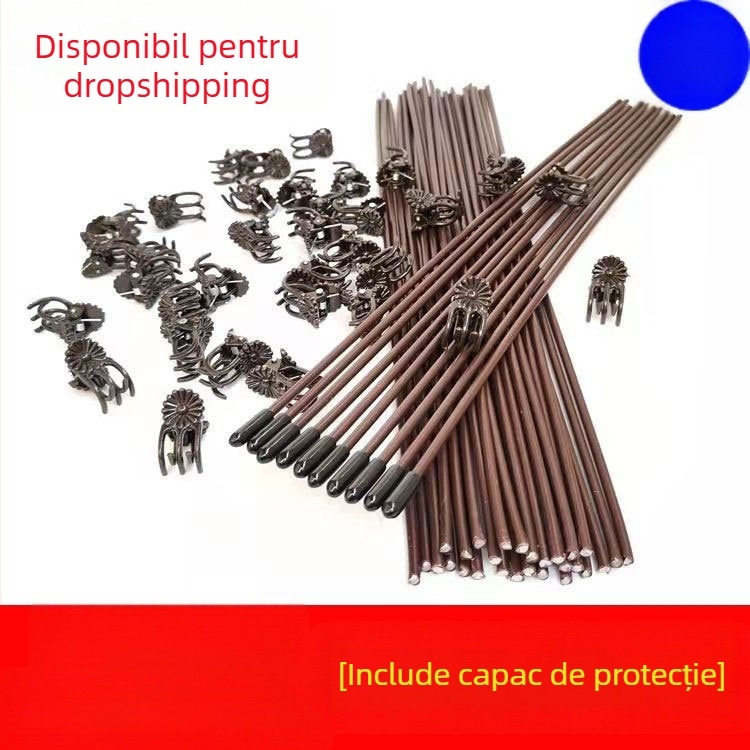 Ornament de grădină pentru orhidee fluture – tijă de susținere din sârmă metalică acoperită cu plastic
