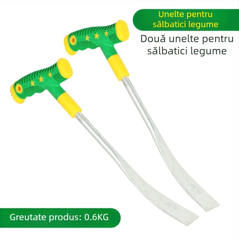 Lopată de usturoi și legume forjată manual – pentru plivit, lamă groasă și ascuțită, unealtă de grădină pentru exterior