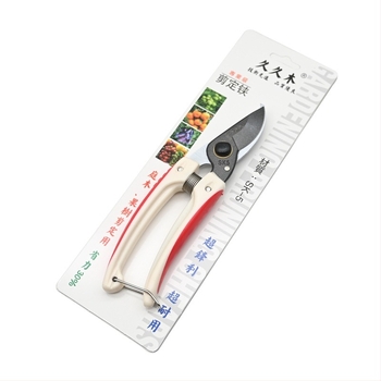 Foarfece de grădină Jiujiu Wood – lamă acoperită cu teflon, pentru tăierea florilor și a ramurilor fructifere