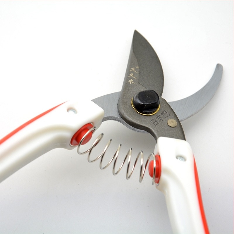 Foarfece de grădină Jiujiu Wood – lamă acoperită cu teflon, pentru tăierea florilor și a ramurilor fructifere