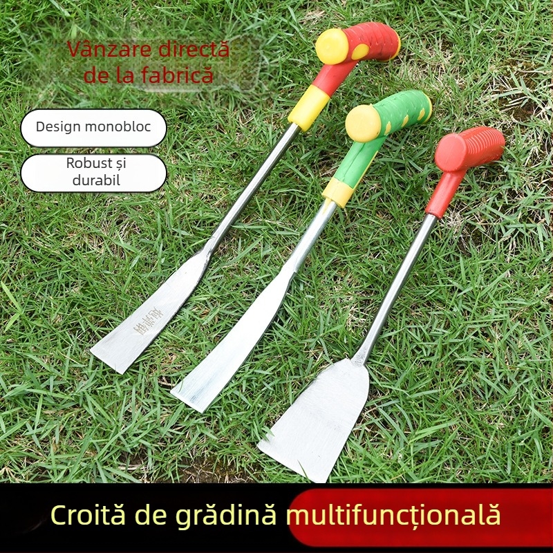 Lopată de grădină multifuncțională pentru săpat în exterior, usturoi și păpădie, afânarea solului, plantarea florilor — potrivită pentru cultivatori agricoli