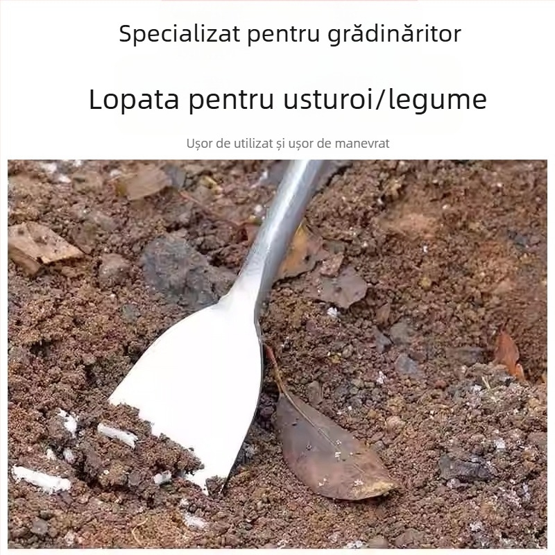Lopată de grădină multifuncțională pentru săpat în exterior, usturoi și păpădie, afânarea solului, plantarea florilor — potrivită pentru cultivatori agricoli