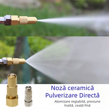 Pulverizator de grădină cu presiune înaltă, funcționare manuală/electrică/pe benzină, corp din oțel mangan, pulverizare reglabilă la distanță și aproape, pentru pomi fructiferi și grădină