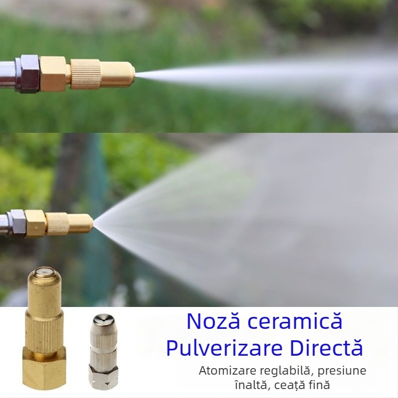 Pulverizator de grădină cu presiune înaltă, funcționare manuală/electrică/pe benzină, corp din oțel mangan, pulverizare reglabilă la distanță și aproape, pentru pomi fructiferi și grădină