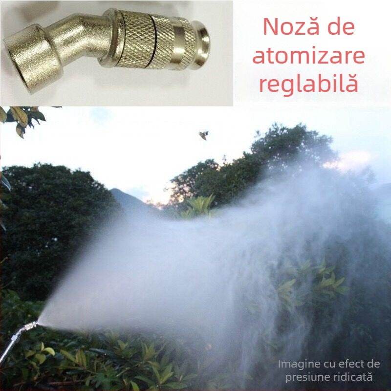 Pulverizator de grădină cu presiune înaltă, funcționare manuală/electrică/pe benzină, corp din oțel mangan, pulverizare reglabilă la distanță și aproape, pentru pomi fructiferi și grădină