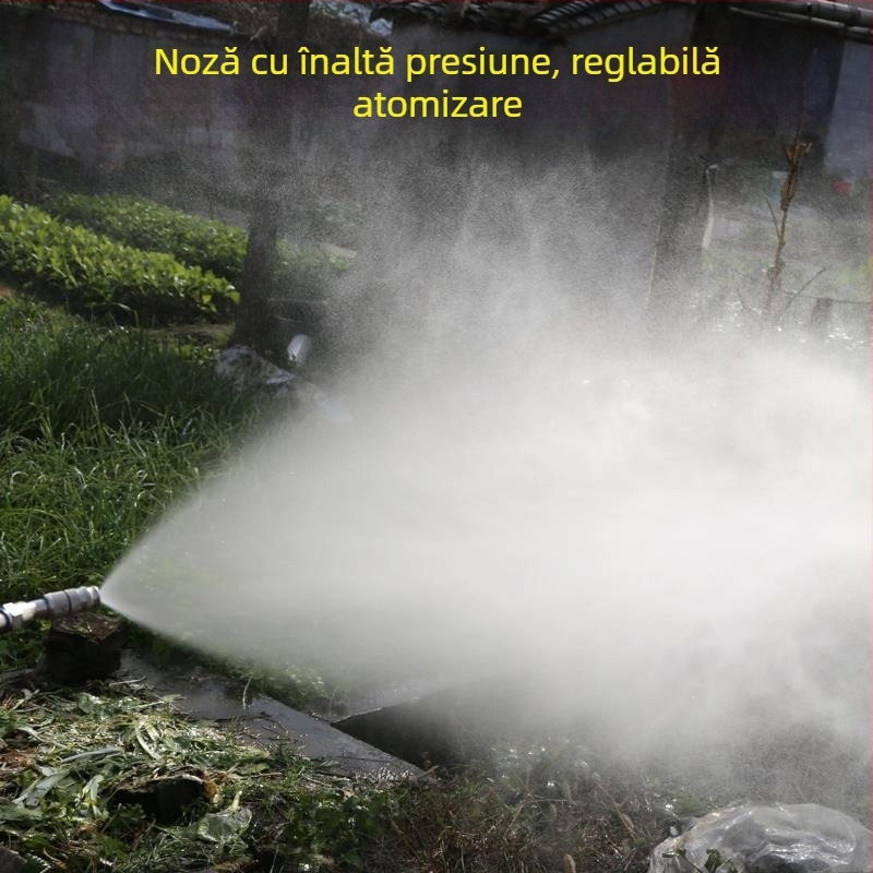 Pulverizator de grădină cu presiune înaltă, funcționare manuală/electrică/pe benzină, corp din oțel mangan, pulverizare reglabilă la distanță și aproape, pentru pomi fructiferi și grădină