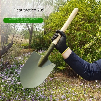 Lopată din oțel mangan, lopată de exterior multi-funcțională pentru plantarea florilor și a legumelor, instrument de grădinărit, marca Lightning Frog