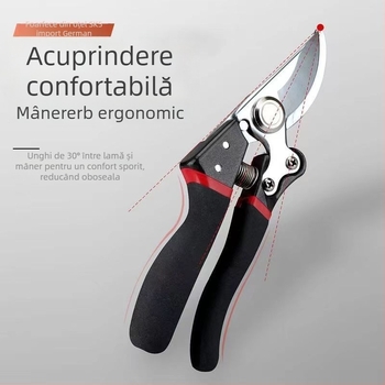 Foarfecă de tăiat multifuncțională pentru ramuri groase – unelte de grădină pentru pomi fructiferi, pepiniere și flori, design ergonomic ce economisește efort