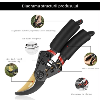 Foarfă de tăiat SK5 pentru pomi fructiferi | tăierea ramurilor | Pinheng