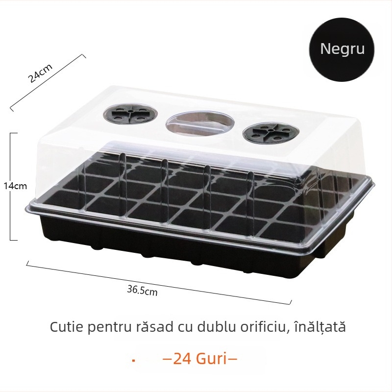 Cutie pentru răsaduri din plastic, pentru grădinărit casnic